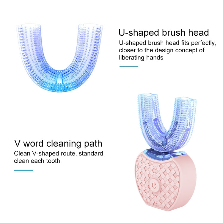 Vwhite 3 Cleaning Modes Silicone Electric Automatic Beauty Tooth Instrument(Pink) - Teeth Whitening by PMC TechLife | Online Shopping South Africa | PMC TechLife