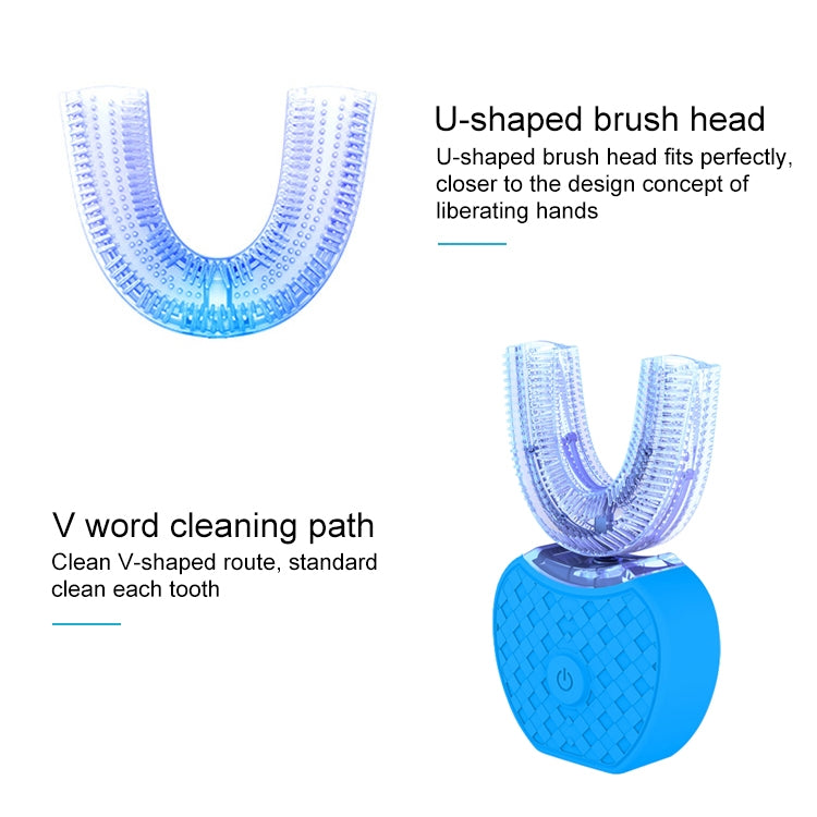 Vwhite 3 Cleaning Modes Silicone Electric Automatic Beauty Tooth Instrument(Blue) - Teeth Whitening by PMC TechLife | Online Shopping South Africa | PMC TechLife