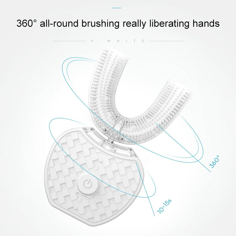 Vwhite 3 Cleaning Modes Silicone Electric Automatic Beauty Tooth Instrument(White) - Teeth Whitening by PMC TechLife | Online Shopping South Africa | PMC TechLife