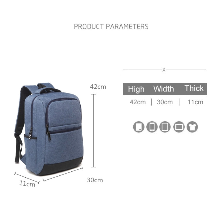Universal Multi-Function Oxford Cloth Laptop Computer Shoulders Bag Business Backpack Students Bag, Size: 42x30x11cm, For 15.6 inch and Below Macbook, Samsung, Lenovo, Sony, DELL Alienware, CHUWI, ASUS, HP(Black) - Backpack by PMC TechLife | Online Shopping South Africa | PMC TechLife
