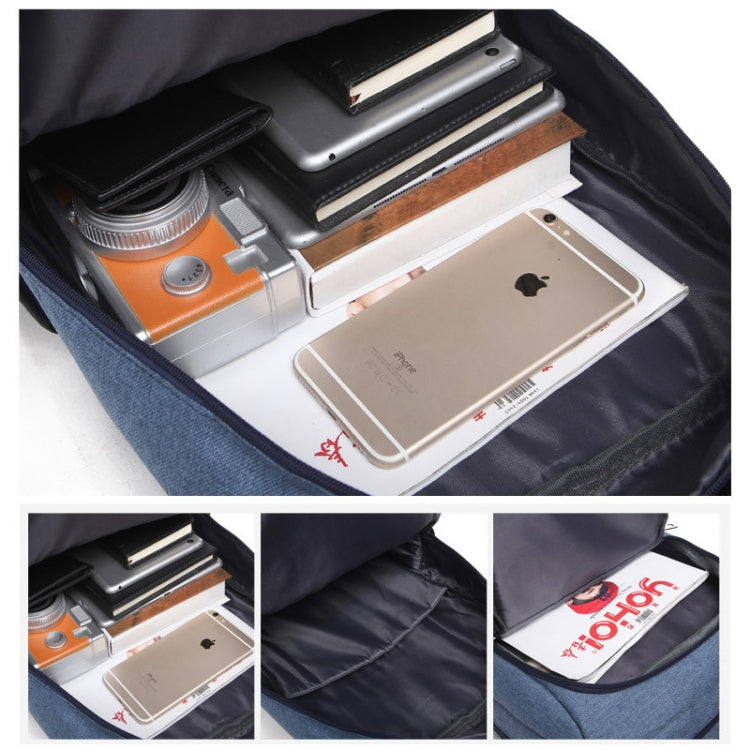 Universal Multi-Function Oxford Cloth Laptop Computer Shoulders Bag Business Backpack Students Bag, Size: 42x30x11cm, For 15.6 inch and Below Macbook, Samsung, Lenovo, Sony, DELL Alienware, CHUWI, ASUS, HP(Blue) - Backpack by PMC TechLife | Online Shopping South Africa | PMC TechLife