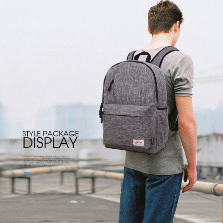 Universal Multi-Function Canvas Laptop Computer Shoulders Bag Leisurely Backpack Students Bag, Big Size: 42x29x13cm, For 15.6 inch and Below Macbook, Samsung, Lenovo, Sony, DELL Alienware, CHUWI, ASUS, HP(Black) - Backpack by PMC TechLife | Online Shopping South Africa | PMC TechLife