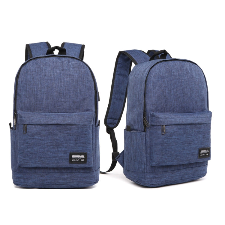 Universal Multi-Function Oxford Cloth Laptop Shoulders Bag Backpack with External USB Charging Port, Size: 45x31x16cm, For 15.6 inch and Below Macbook, Samsung, Lenovo, Sony, DELL Alienware, CHUWI, ASUS, HP(Blue) - Backpack by PMC TechLife | Online Shopping South Africa | PMC TechLife