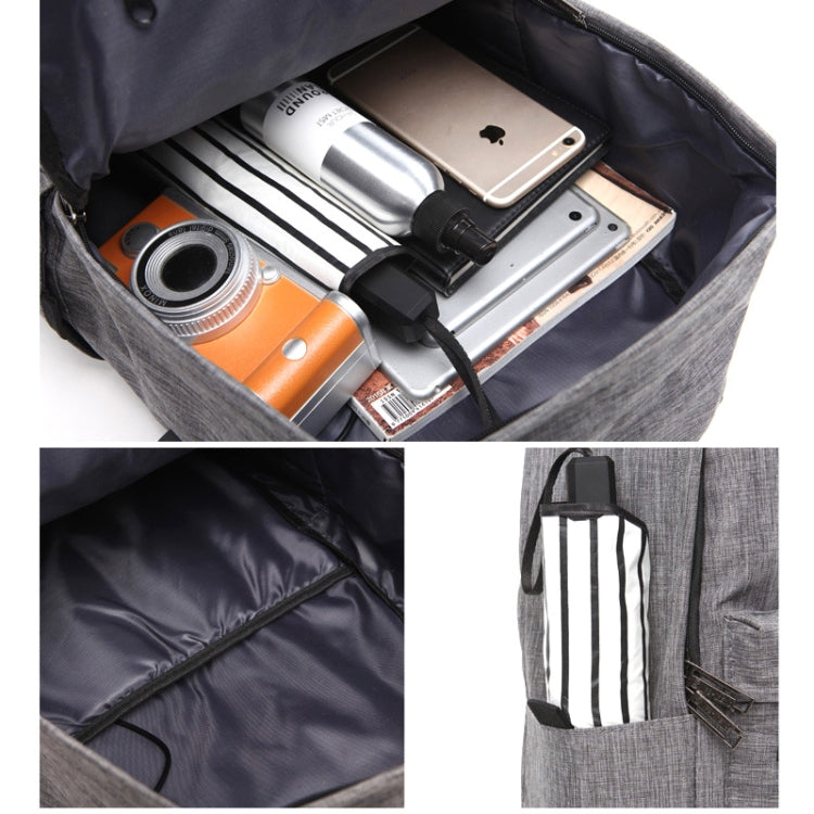 Universal Multi-Function Oxford Cloth Laptop Shoulders Bag Backpack with External USB Charging Port, Size: 45x31x16cm, For 15.6 inch and Below Macbook, Samsung, Lenovo, Sony, DELL Alienware, CHUWI, ASUS, HP(Blue) - Backpack by PMC TechLife | Online Shopping South Africa | PMC TechLife