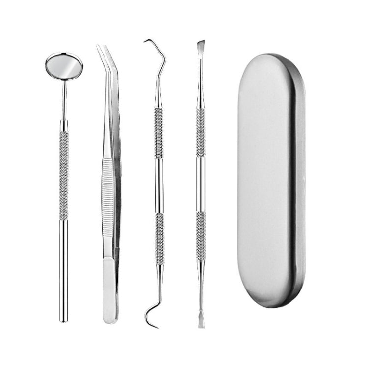 4 in 1 Dental Tool Set (Stainless Steel Probe + Hoe-shaped Dentist + Dental Tweezers + Mouth Mirror) - free shipping - PMC TechLife - Order now!