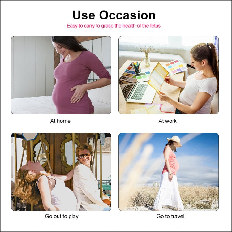 JPD-100S6 I LCD Ultrasonic Scanning Pregnant Women Fetal Stethoscope Monitoring Monitor / Fetus-voice Meter, Complies with IEC60601-1:2006(Pink) - Heart Rate Monitoring by PMC TechLife | Online Shopping South Africa | PMC TechLife