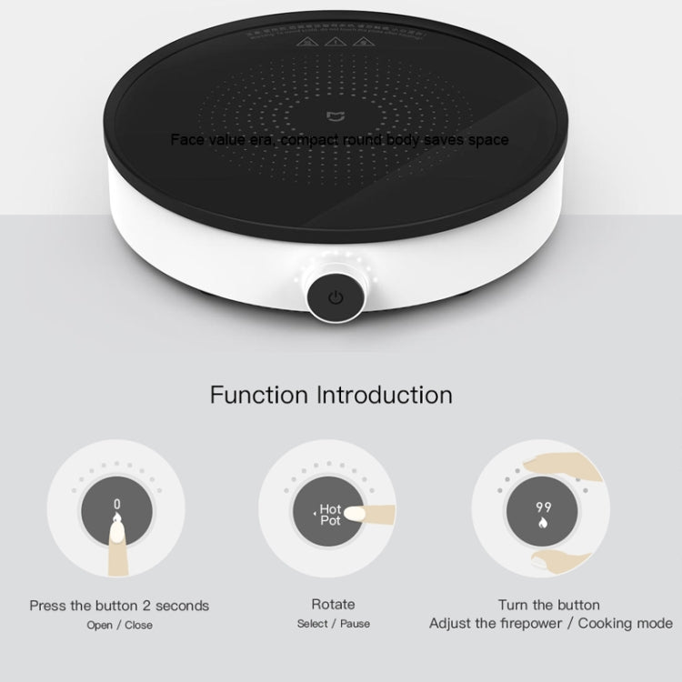 Original Xiaomi Mijia 2100W 9 Grades Youth Edition Smart Induction Cooker(Black White) - free shipping - PMC TechLife - Order now!