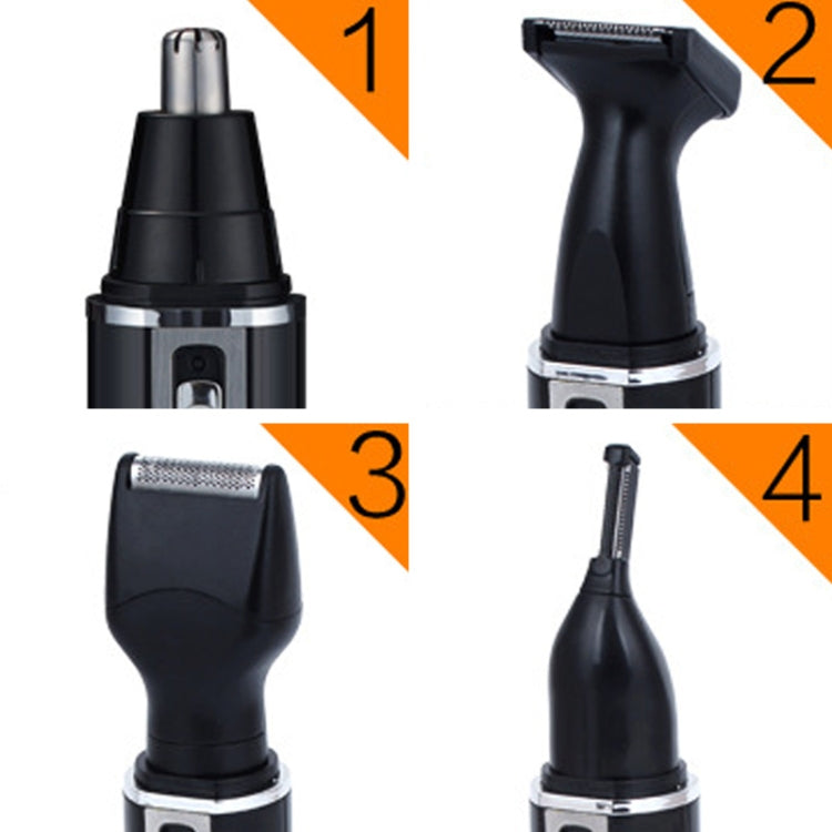 SPORTSMAN Four-in-one Rechargeable Ear Nose Trimmer Electric Shaver Beard Face Eyebrows Hair Trimmer For Men, US Plug(Black, 110V) - free shipping - PMC TechLife - Order now!