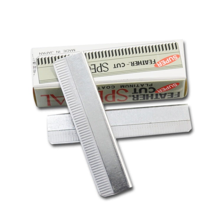 10 PCS Professional Hairdressing Tools Scraper Blade Eyebrow Trimmer Shaving Scratching Hair Feather Blade(Silver) - free shipping - PMC TechLife - Order now!