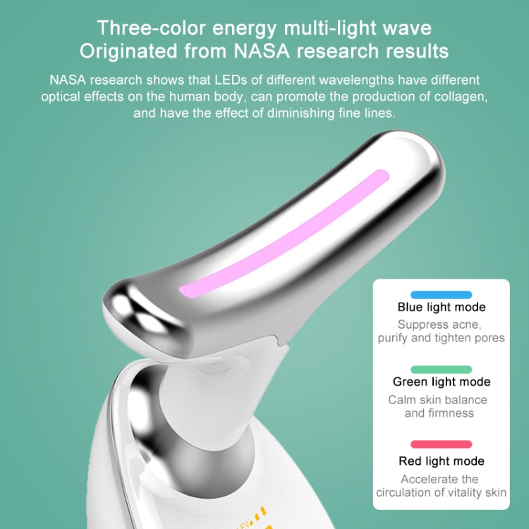LED Color Light Wrinkle Neck Beauty Instrument (White) - Beauty Instrument by PMC TechLife | Online Shopping South Africa | PMC TechLife | Buy Now Pay Later Mobicred