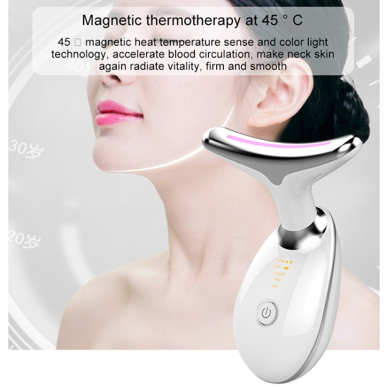 LED Color Light Wrinkle Neck Beauty Instrument (White) - Beauty Instrument by PMC TechLife | Online Shopping South Africa | PMC TechLife | Buy Now Pay Later Mobicred