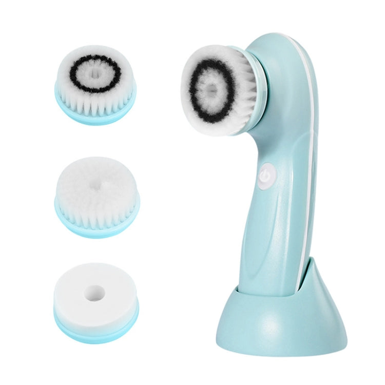 3 in 1 USB Charging Electronic Cleaning Face Beauty Instrument Pores Nose Blackhead Facial Cleansing Brush (Blue) - Cleanser by PMC TechLife | Online Shopping South Africa | PMC TechLife