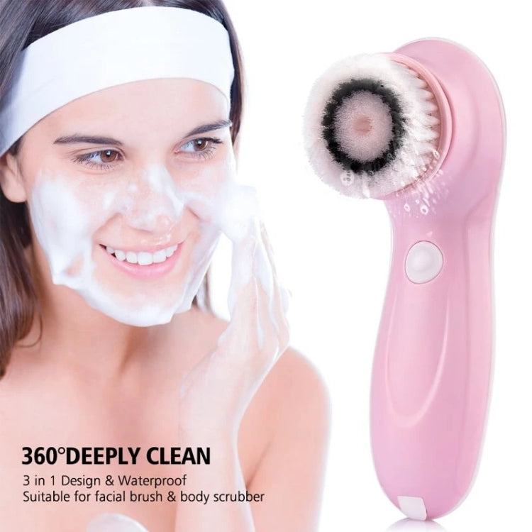 3 in 1 USB Charging Electronic Cleaning Face Beauty Instrument Pores Nose Blackhead Facial Cleansing Brush (Blue) - Cleanser by PMC TechLife | Online Shopping South Africa | PMC TechLife
