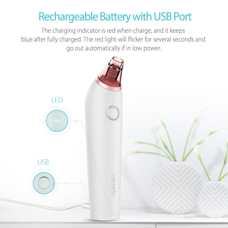 XPREEN XPRE027 Blackhead Remover Rechargeable Electric Microcrystalline IPL Pore Cleaner(White) - free shipping - PMC TechLife - Order now!