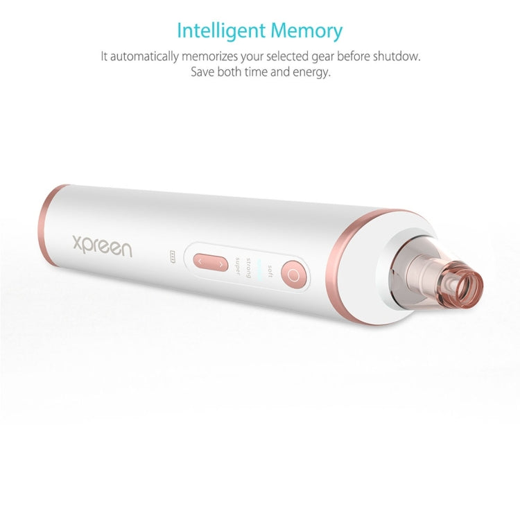 XPREEN XPRE037 Wireless Charging  Multi-function Blackhead Extractor Pore Cleanser with Four Probes & LED Lighting Function(White) - free shipping - PMC TechLife - Order now!
