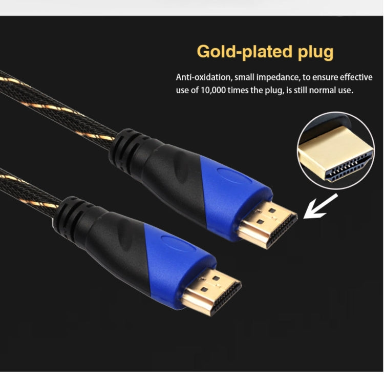 1.8m HDMI 1.4 Version 1080P Woven Net Line Blue Black Head HDMI Male to HDMI Male Audio Video Connector Adapter Cable - Cable by PMC TechLife | Online Shopping South Africa | PMC TechLife