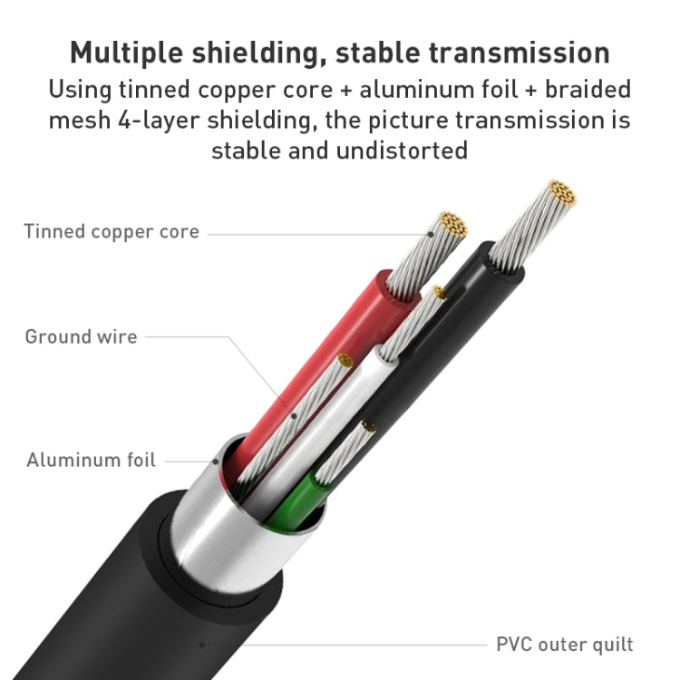 9572A USB Power Supply USB-C/Type-C to HDMI 4K Aluminum Alloy Cable, Length: 1.8m(Black) - Converter & Adapter by PMC TechLife | Online Shopping South Africa | PMC TechLife