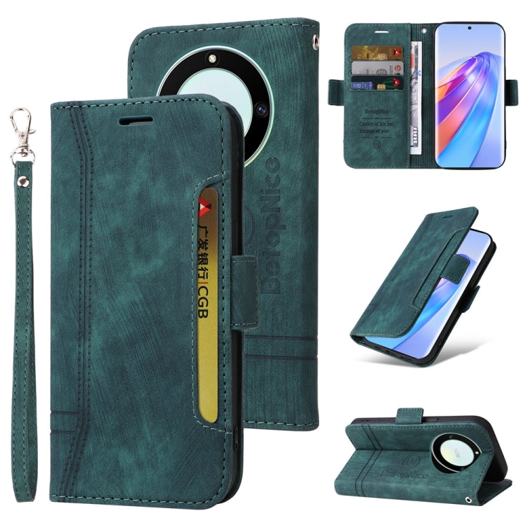 For Honor X9a 5G / X40 5G / Magic5 Lite BETOPNICE Dual-side Buckle Leather Phone Case (Green) - Honor Cases by BETOPNICE | Online Shopping South Africa | PMC TechLife | Buy Now Pay Later Mobicred