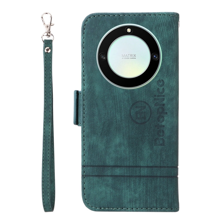 For Honor X9a 5G / X40 5G / Magic5 Lite BETOPNICE Dual-side Buckle Leather Phone Case (Green) - Honor Cases by BETOPNICE | Online Shopping South Africa | PMC TechLife | Buy Now Pay Later Mobicred