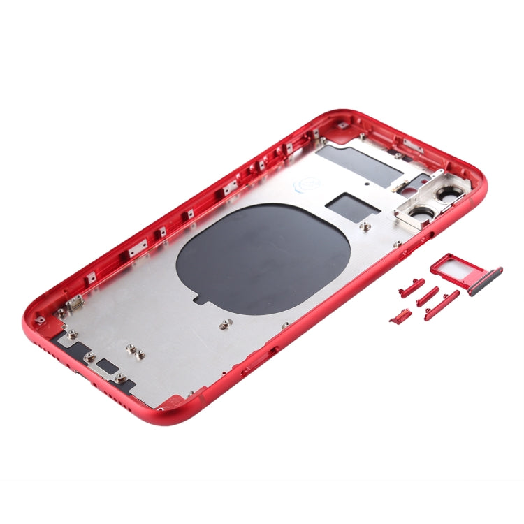 Back Housing Cover with SIM Card Tray & Side keys & Camera Lens for iPhone 11(Red) - Back Cover by PMC TechLife | Online Shopping South Africa | PMC TechLife | Buy Now Pay Later Mobicred
