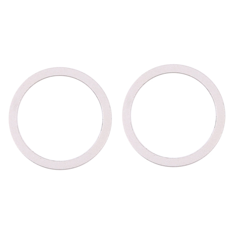 2 PCS Rear Camera Glass Lens Metal Protector Hoop Ring for iPhone 12(White) - Camera Series by PMC TechLife | Online Shopping South Africa | PMC TechLife