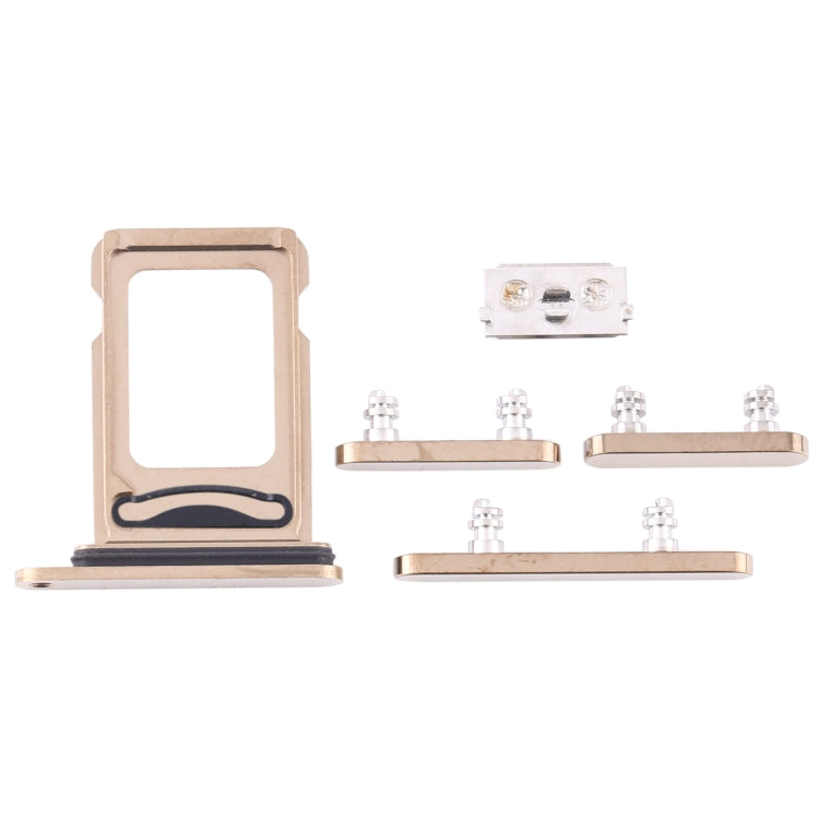 SIM Card Tray + SIM Card Tray + Side Keys for iPhone 12 Pro(Gold) - Metal Parts by PMC TechLife | Online Shopping South Africa | PMC TechLife