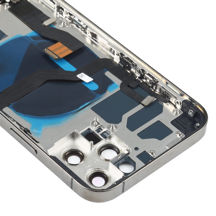 Battery Back Cover Assembly (with Side Keys & Speaker Ringer Buzzer & Motor & Camera Lens & Card Tray & Power Button + Volume Button + Charging Port & Wireless Charging Module) for iPhone 12 Pro(Black) - Back Cover by PMC TechLife | Online Shopping South Africa | PMC TechLife | Buy Now Pay Later Mobicred