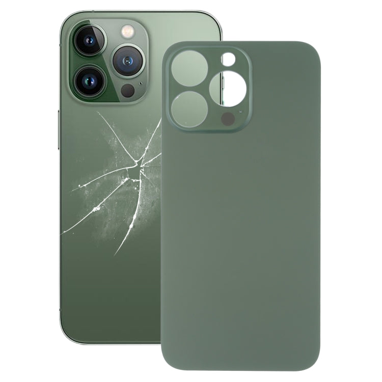 Easy Replacement Big Camera Hole Glass Back Battery Cover for iPhone 13 Pro(Green) - free shipping - PMC TechLife - Order now!