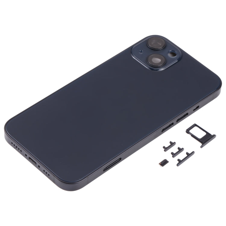 Back Housing Cover with SIM Card Tray & Side  Keys & Camera Lens for iPhone 13(Black) - Back Cover by PMC TechLife | Online Shopping South Africa | PMC TechLife | Buy Now Pay Later Mobicred