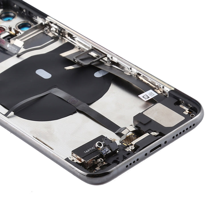 Battery Back Cover Assembly (with Side Keys & Power Button + Volume Button Flex Cable & Wireless Charging Module & Motor & Charging Port & Speaker Ringer Buzzer & Card Tray & Camera Lens Cover) for iPhone 11 Pro(Green) - Back Cover by PMC TechLife | Online Shopping South Africa | PMC TechLife