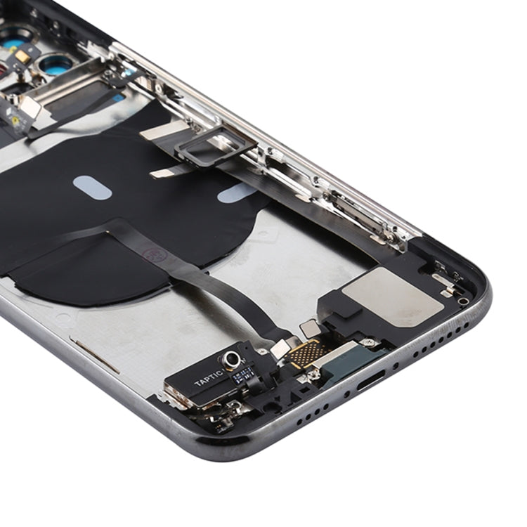 Battery Back Cover Assembly (with Side Keys & Power Button + Volume Button Flex Cable & Wireless Charging Module & Motor & Charging Port & Speaker Ringer Buzzer & Card Tray & Camera Lens Cover) for iPhone 11 Pro(Grey) - free shipping - PMC TechLife - Order now!