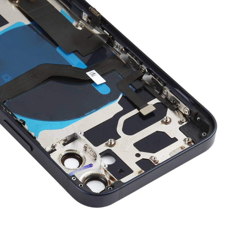 Battery Back Cover Assembly (with Side Keys & Speaker Ringer Buzzer & Motor & Camera Lens & Card Tray & Power Button + Volume Button + Charging Port & Wireless Charging Module) for iPhone 12 Mini(Black) - Back Cover by PMC TechLife | Online Shopping South Africa | PMC TechLife