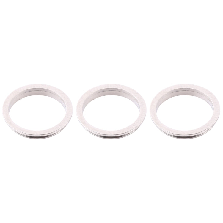3 PCS Rear Camera Glass Lens Metal Protector Hoop Ring for iPhone 12 Pro Max(Silver) - free shipping - PMC TechLife - Order now!