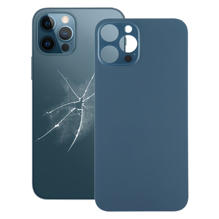 Easy Replacement Big Camera Hole Battery Back Cover for iPhone 12 Pro Max(Blue) - Back Cover by PMC TechLife | Online Shopping South Africa | PMC TechLife