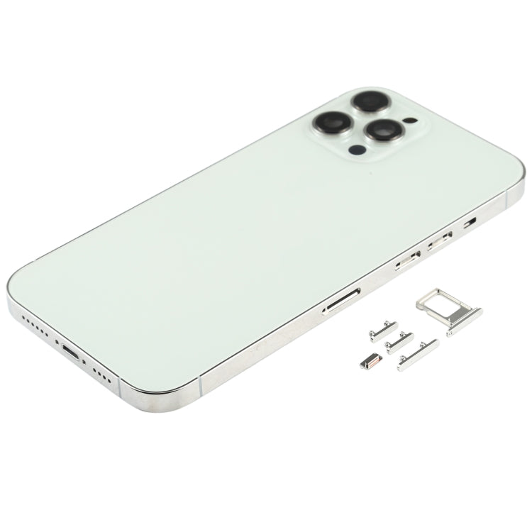 Back Housing Cover with SIM Card Tray & Side keys & Camera Lens for iPhone 12 Pro Max(White) - Back Cover by PMC TechLife | Online Shopping South Africa | PMC TechLife