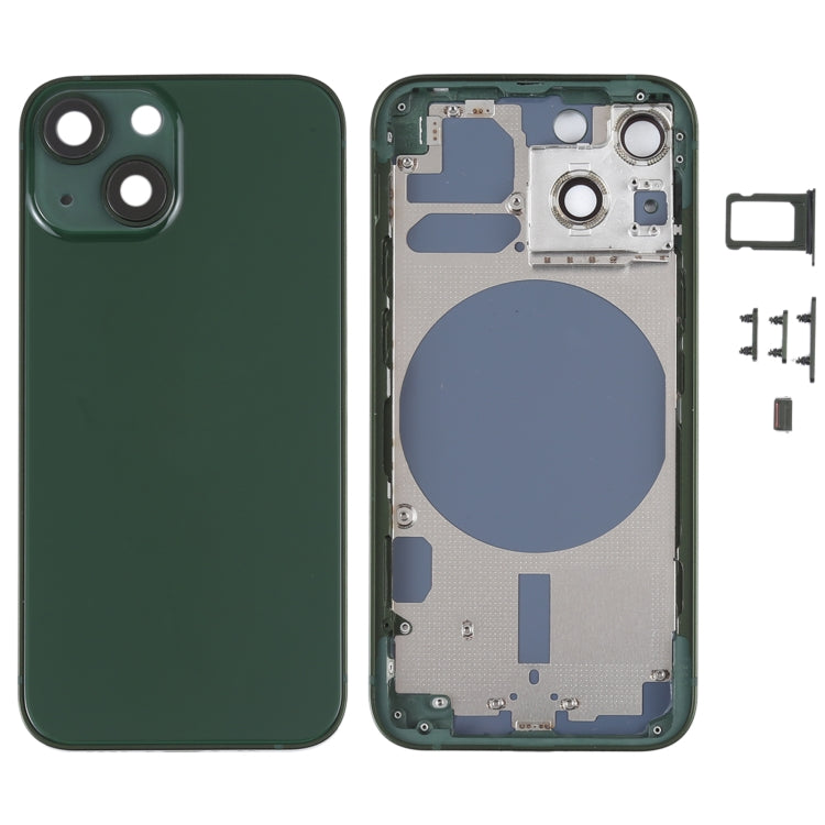Back Housing Cover with SIM Card Tray & Side  Keys & Camera Lens for iPhone 13 Mini(Green) - free shipping - PMC TechLife - Order now!