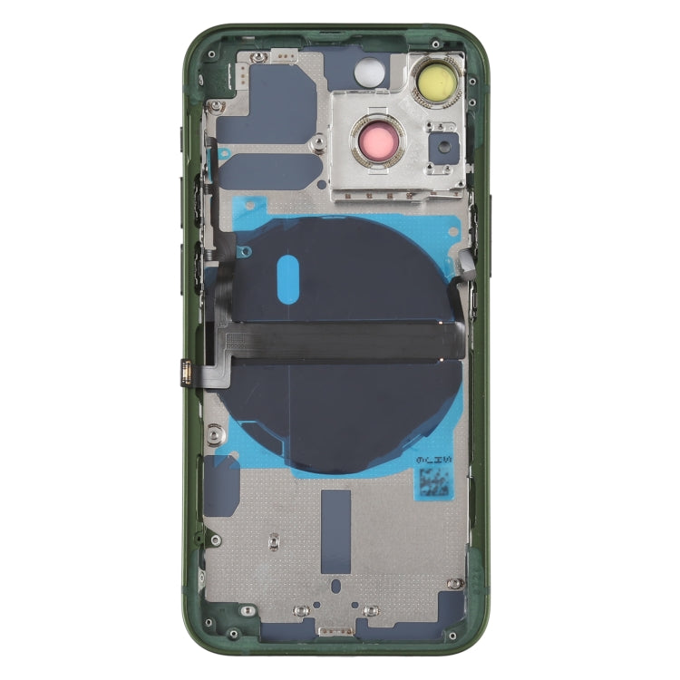 For iPhone 13 mini Battery Back Cover with Side Keys & Card Tray & Power + Volume Flex Cable & Wireless Charging Module(Green) - Back Cover by PMC TechLife | Online Shopping South Africa | PMC TechLife | Buy Now Pay Later Mobicred