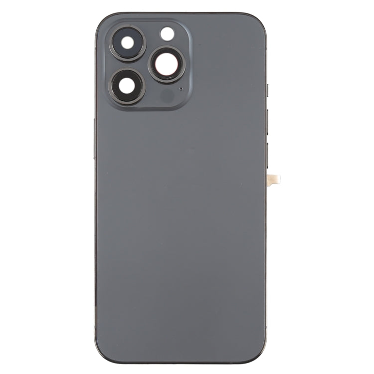 For iPhone 13 Pro Battery Back Cover with Side Keys & Card Tray & Power + Volume Flex Cable & Wireless Charging Module(Black) - Back Cover by PMC TechLife | Online Shopping South Africa | PMC TechLife