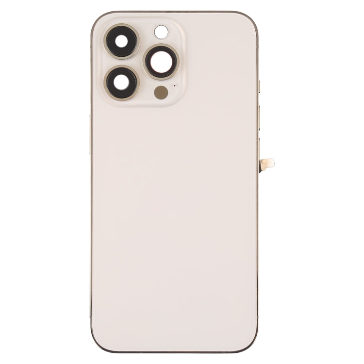 For iPhone 13 Pro Battery Back Cover with Side Keys & Card Tray & Power + Volume Flex Cable & Wireless Charging Module(Gold) - Back Cover by PMC TechLife | Online Shopping South Africa | PMC TechLife