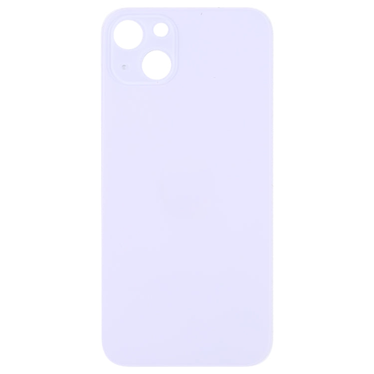 For iPhone 14 Plus Easy Replacement Big Camera Hole Glass Back Battery Cover(Purple) -  by PMC TechLife | Online Shopping South Africa | PMC TechLife