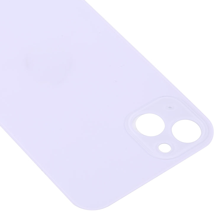 For iPhone 14 Plus Easy Replacement Big Camera Hole Glass Back Battery Cover(Purple) -  by PMC TechLife | Online Shopping South Africa | PMC TechLife