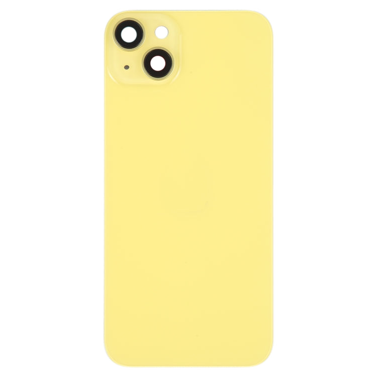 Glass Battery Back Cover with Holder for iPhone 14 Plus(Yellow) -  by PMC TechLife | Online Shopping South Africa | PMC TechLife