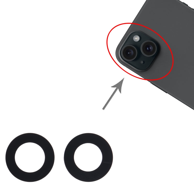 For iPhone 15 Plus 2 in 1 Back Camera Lens -  by PMC TechLife | Online Shopping South Africa | PMC TechLife