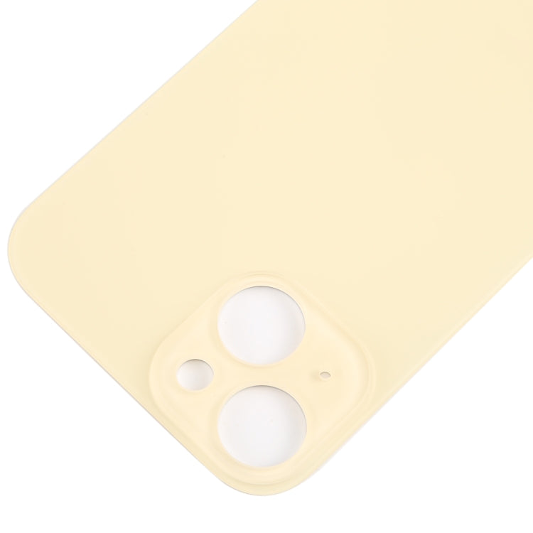 For iPhone 15 Glass Battery Back Cover(Yellow) -  by PMC TechLife | Online Shopping South Africa | PMC TechLife