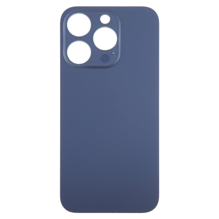 For iPhone 15 Pro Easy Replacement Big Camera Hole Glass Back Battery Cover(Blue) -  by PMC TechLife | Online Shopping South Africa | PMC TechLife