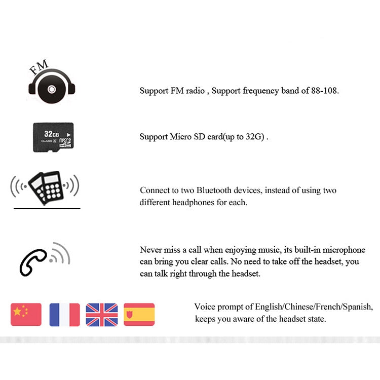 Bluedio T2+ Turbine Wireless Bluetooth 4.1 Stereo Headphones Headset with Mic & Micro SD Card Slot & FM Radio, For iPhone, Samsung, Huawei, Xiaomi, HTC and Other Smartphones, All Audio Devices(Black) - free shipping - PMC TechLife - Order now!