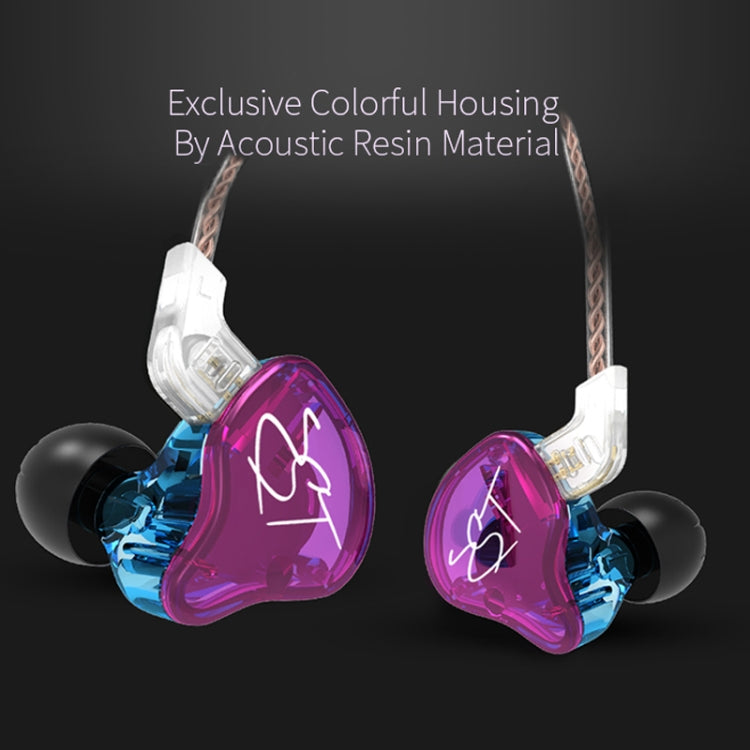 KZ ZST Circle Iron In-ear Mega Bass MP3 Dual Unit Earphone without Microphone (Carbon Fiber Black) - free shipping - PMC TechLife - Order now!