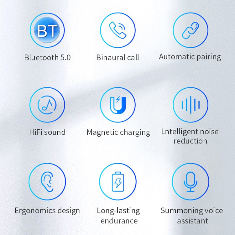 P1 TWS Bluetooth 5.0 Binaural Stereo Wireless Sports Bluetooth Earphone(Black) - TWS Earphone by PMC TechLife | Online Shopping South Africa | PMC TechLife