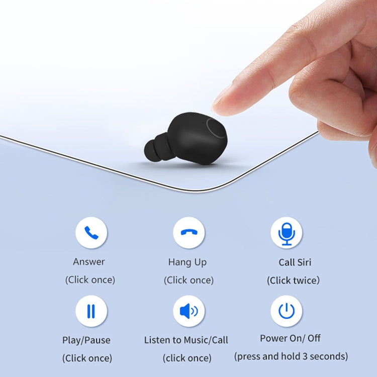 Q1 TWS Bluetooth 5.0 Binaural Stereo Wireless Sports Bluetooth Earphone(White) - TWS Earphone by PMC TechLife | Online Shopping South Africa | PMC TechLife