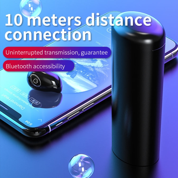V21 Mini Single Ear Stereo Bluetooth V5.0 Wireless Earphones with Charging Box(White) - Bluetooth Earphone by PMC TechLife | Online Shopping South Africa | PMC TechLife